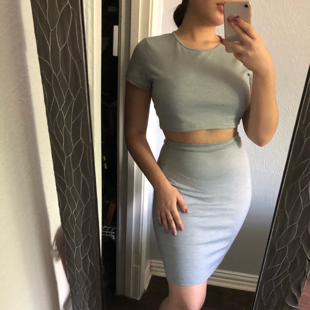 Gray Two Piece